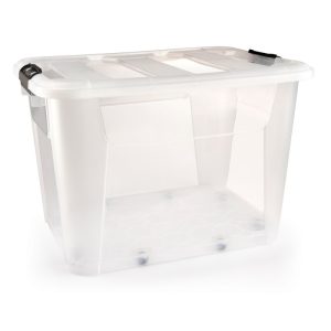 ΚΟΥΤΙ ΑΠΟΘΗΚΕΥΣΗΣ ΔΙΑΦΑΝΟ NEW GEN ΜΕ ΡΟΔΕΣ M-1806 60L 56,5x43x39 cm - Image 4