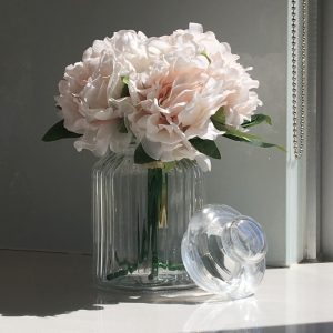 ΒΑΖΟ ΓΥΑΛΙΝΟ ΡΙΓΕ ΜΕ ΚΑΠΑΚΙ 1L 19x11cm FY105SS VIOSARP - Image 6