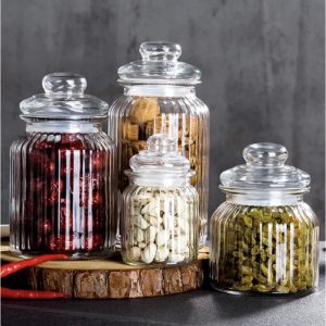 ΒΑΖΟ ΓΥΑΛΙΝΟ ΡΙΓΕ ΜΕ ΚΑΠΑΚΙ 1L 19x11cm FY105SS VIOSARP - Image 9