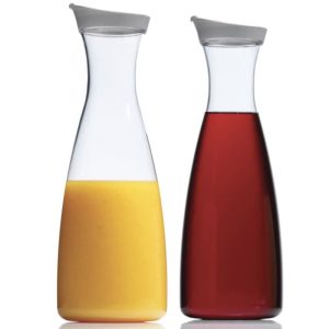 ΜΠΟΥΚΑΛΙ ΓΥΑΛΙΝΟ ΝΕΡΟΥ ΜΕ ΚΑΠΑΚΙ 850ml 26x10cm FY2037 - Image 1