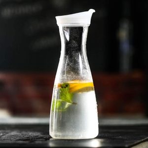 ΜΠΟΥΚΑΛΙ ΓΥΑΛΙΝΟ ΝΕΡΟΥ ΜΕ ΚΑΠΑΚΙ 850ml 26x10cm FY2037 - Image 3