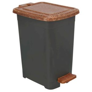 ΚΑΔΟΣ ΑΠΟΡΡΙΜΜΑΤΩΝ ΜΕ ΠΕΝΤΑΛ ΠΛΑΣΤΙΚΟΣ SLIM ΤΥΠΟΥ ΞΥΛΟ 25L 28x36x44,5 cm W342 VIOSARP - Image 2