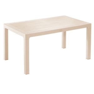 ΤΡΑΠΕΖΙ ΠΛΑΣΤΙΚΟ ΣΧΕΔΙΟ RATΤAN ΚΑΠΟΥΤΣΙΝΟ 70x120cm - Image 1