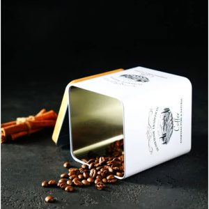 ΒΑΖΟ ΜΕΤΑΛΛΙΚΟ ΓΙΑ ΚΑΦΕ ΖΑΧΑΡΗ ΤΕΤΡΑΓΩΝΟ 8x8x10cm No41863 - Image 5