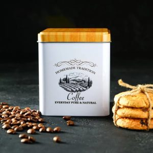 ΒΑΖΟ ΜΕΤΑΛΛΙΚΟ ΓΙΑ ΚΑΦΕ ΖΑΧΑΡΗ ΤΕΤΡΑΓΩΝΟ 8x8x10cm No41863 - Image 7