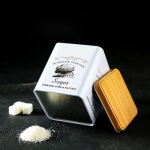 ΒΑΖΟ ΜΕΤΑΛΛΙΚΟ ΓΙΑ ΚΑΦΕ ΖΑΧΑΡΗ ΤΕΤΡΑΓΩΝΟ 8x8x10cm No41863 - Image 9