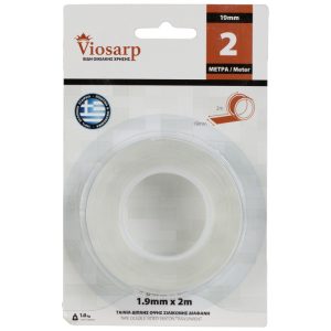 ΤΑΙΝΙΑ ΔΙΠΛΗΣ ΟΨΗΣ ΣΙΛΙΚΟΝΗΣ ΔΙΑΦΑΝΗ 19mm x 2m No42068 - Image 1