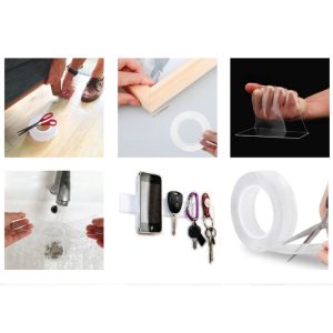 ΤΑΙΝΙΑ ΔΙΠΛΗΣ ΟΨΗΣ ΣΙΛΙΚΟΝΗΣ ΔΙΑΦΑΝΗ 19mm x 2m No42068 - Image 2
