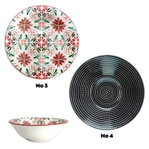 ΠΙΑΤΟ ΠΟΡΣΕΛΑΝΗ DESIGN ΣΑΛΑΤΙΕΡΑ 8 in - 20 cm - Image 1