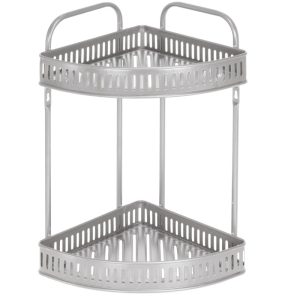 ΕΤΑΖΕΡΑ ΜΕΤΑΛΛΙΚΗ ΓΩΝΙΑΚΗ 2 ΘΕΣΕΩΝ 32x25x40cm VC2348 VIOSARP - Image 2