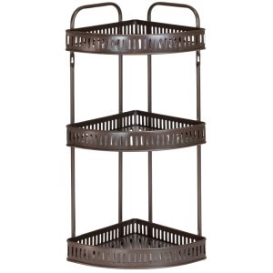 ΕΤΑΖΕΡΑ ΜΕΤΑΛΛΙΚΗ ΓΩΝΙΑΚΗ 3 ΘΕΣΕΩΝ 32x25x60cm VC2349 VIOSARP - Image 1