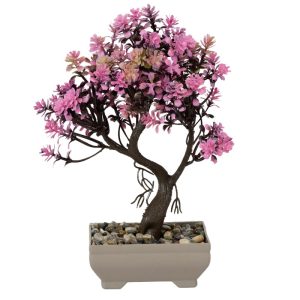 ΤΕΧΝΗΤΟ ΦΥΤΟ MINI BONSAI ΣΕ ΓΛΑΣΤΡΑΚΙ 20x16x24cm No43546 - Image 2