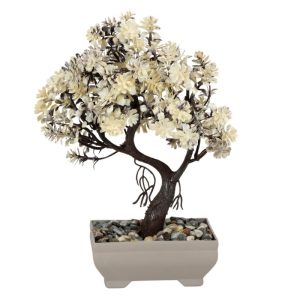 ΤΕΧΝΗΤΟ ΦΥΤΟ MINI BONSAI ΣΕ ΓΛΑΣΤΡΑΚΙ 20x16x24cm No43546 - Image 3