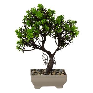 ΤΕΧΝΗΤΟ ΦΥΤΟ MINI BONSAI ΣΕ ΓΛΑΣΤΡΑΚΙ 20x16x24cm No43546 - Image 4