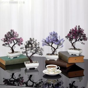 ΤΕΧΝΗΤΟ ΦΥΤΟ MINI BONSAI ΣΕ ΓΛΑΣΤΡΑΚΙ 20x16x24cm No43546 - Image 5