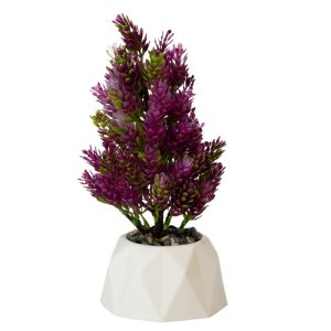 ΤΕΧΝΗΤΟ ΦΥΤΟ FLAME ΣΕ ΓΛΑΣΤΡΑΚΙ 10,5x26cm No43553 - Image 5