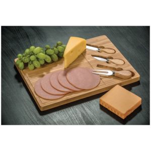 ΠΛΑΤΩ ΣΕΡΒΙΡΙΣΜΑΤΟΣ BAMBOO ΜΕ 3 ΑΞΕΣΟΥΑΡ ΤΥΡΙΟΥ 39x29cm VC2375 - Image 2