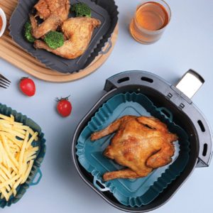 ΦΟΡΜΑ ΣΙΛΙΚΟΝΗΣ ΤΕΤΡΑΓΩΝΗ 21cm ΚΑΤΑΛΛΗΛΗ ΓΙΑ ΦΡΙΤΕΖΑ ΑΕΡΟΣ AIRFRYER VC2403 - Image 4