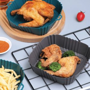 ΦΟΡΜΑ ΣΙΛΙΚΟΝΗΣ ΤΕΤΡΑΓΩΝΗ 21cm ΚΑΤΑΛΛΗΛΗ ΓΙΑ ΦΡΙΤΕΖΑ ΑΕΡΟΣ AIRFRYER VC2403 - Image 7