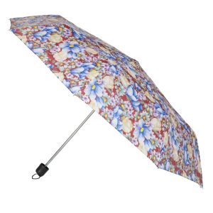 ΟΜΠΡΕΛΑ ΒΡΟΧΗΣ ΣΠΑΣΤΗ FLORAL 52cm - Image 2