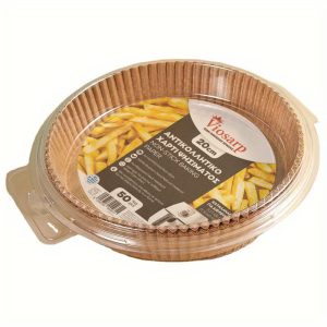 ΑΝΤΙΚΟΛΛΗΤΙΚΟ ΧΑΡΤΙ ΨΗΣΙΜΑΤΟΣ ΣΤΡΟΓΓΥΛΟ VC2811 20x4.5cm 50 ΤΜΧ ΚΑΤΑΛΛΗΛO ΓΙΑ ΦΡΙΤΕΖΑ ΑΕΡΟΣ AIRFRYER - Image 1