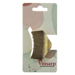 ΚΛΑΜΕΡ ΜΑΛΛΙΩΝ  ΜΕΤΑΛΛΙΚΟ ΧΡΥΣΟ 4.5cm VC2442 - Image 4