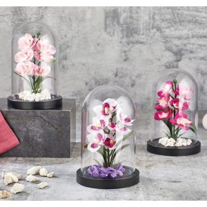 ΤΕΧΝΗΤΟ ΦΥΤΟ GLASS ΣΕ ΓΛΑΣΤΡΑΚΙ 11,5x18cm No45038 - Image 3