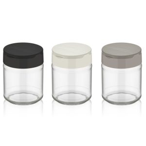 ΒΑΖΑΚΙ ΓΥΑΛΙΝΟ ΓΙΑ ΜΠΑΧΑΡΙΚΑ No163 212ml 6.6x8.6cm - Image 1