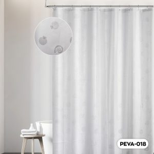 ΚΟΥΡΤΙΝΑ ΜΠΑΝΙΟΥ PEVA 180x180cm 3D ΑΝΑΓΛΥΦΗ - Image 5