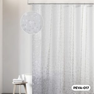 ΚΟΥΡΤΙΝΑ ΜΠΑΝΙΟΥ PEVA 180x180cm 3D ΑΝΑΓΛΥΦΗ - Image 6