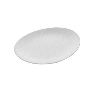 ΠΙΑΤΟ ΜΕΛΑΜΙΝΗ ΡΗΧΟ ΟΒΑΛ STONE ΛΕΥΚΟ MB446 28x22,5cm VIOSARP - Image 2
