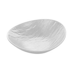 ΠΙΑΤΟ ΜΕΛΑΜΙΝΗ ΣΑΛΑΤΑΣ ΟΒΑΛ STONE ΛΕΥΚΟ PM153W 24x21,8cm VIOSARP - Image 2