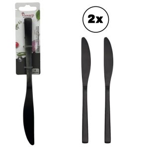 ΜΑΧΑΙΡΙ ΑΝΟΞΕΙΔΩΤΟ ΣΕΤ 2 ΤΜΧ BLACK LINE KT214012AB-1B 22,6cm VIOSARP - Image 1