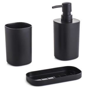 ΣΕΤ ΑΞΕΣΟΥΑΡ ΜΠΑΝΙΟΥ ΠΛΑΣΤΙΚΟ MINIMAL 3 ΤΜΧ B8108-S3 15x7,3x17,5cm VIOSARP - Image 4