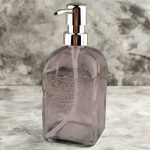 ΔΟΧΕΙΟ ΚΡΕΜΟΣΑΠΟΥΝΟΥ ΓΥΑΛΙΝΟ VINTAGE B5463FB-1 500ml 7x19cm VIOSARP - Image 2
