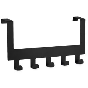 ΚΡΕΜΑΣΤΡΑ ΜΕΤΑΛΛΙΚΗ ΠΟΡΤΑΣ 5 ΘΕΣΕΩΝ MINIMAL W7946-5NB 30x2,5x15,5cm VIOSARP - Image 1