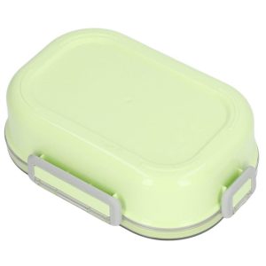 ΦΑΓΗΤΟΔΟΧΕΙΟ ΑΝΟΞΕΙΔΩΤΟ LUNCH BOX ΟΡΘΟΓΩΝΙΟ ΜΕ ΧΩΡΙΣΜΑ ΚΑΙ ΚΟΥΤΑΛΙ ΧΡΩΜΑΤΙΣΤΟ ΣΧΕΔΙΟ 720ΜL 21x15x6,5cm VIOSARP - Image 4