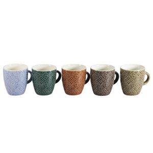 ΚΟΥΠΑ ΚΕΡΑΜΙΚΗ ΧΡΩΜΑΤΙΣΤΗ ΑΝΑΓΛΥΦΗ M 240ml 7.6x8.5cm VC2987 VIOSARP - Image 1