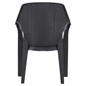 ΠΟΛΥΘΡΟΝΑ ΠΛΑΣΤΙΚΗ ΣΧΕΔΙΟ RATΤAN ECO ΜΑΥΡΗ-ΚΑΦΕ - Image 5