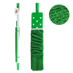 ΒΟΥΡΤΣΑΚΙ MICROFIBER 36x7.5cm ΕΥΚΑΜΠΤΟ ΜΕ ΚΟΝΤΑΡΙ 70-120cm GREEN LINE - Image 1