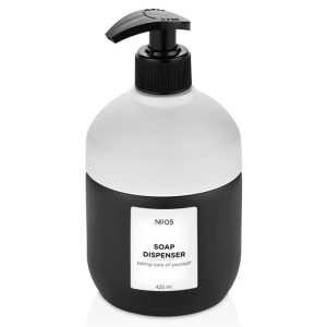 ΔΟΧΕΙΟ ΚΡΕΜΟΣΑΠΟΥΝΟΥ ΓΥΑΛΙΝΟ COOL BLACK No519 425ml 8.5x16.5cm VIOSARP - Image 2