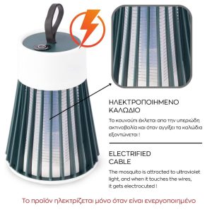 ΕΝΤΟΜΟΠΑΓΙΔΑ ΕΠΑΝΑΦΟΡΤΙΖΟΜΕΝΗ ΛΑΜΠΑ USB 12.2x8.8cm VC2841 - Image 5