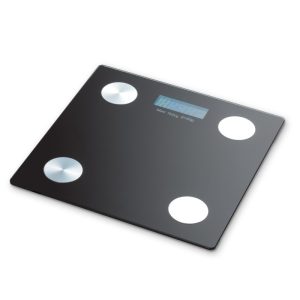 ΖΥΓΑΡΙΑ ΜΠΑΝΙΟΥ ΓΥΑΛΙΝΗ BLUETOOTH 150KG ΨΗΦΙΑΚΗ 28x28cm B7307C-HB - Image 1