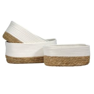 ΚΑΛΑΘΙ ΔΙΑΦΟΡΩΝ ΧΡΗΣΕΩΝ ΣΧΟΙΝΙ ΜΕ ΨΑΘΑ 27.5x18x12cm VC3075-1 VIOSARP - Image 4