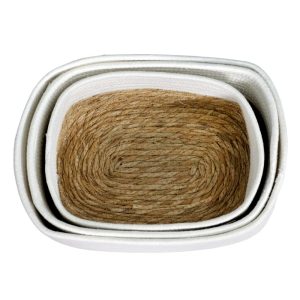 ΚΑΛΑΘΙ ΔΙΑΦΟΡΩΝ ΧΡΗΣΕΩΝ ΣΧΟΙΝΙ ΜΕ ΨΑΘΑ 32x21x13cm VC3075-2 VIOSARP - Image 5