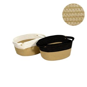 ΚΑΛΑΘΙ ΔΙΑΦΟΡΩΝ ΧΡΗΣΕΩΝ ΣΧΟΙΝΙ ΔΙΧΡΩΜΟ 29x22χ12cm VC3101-1 VIOSARP - Image 1