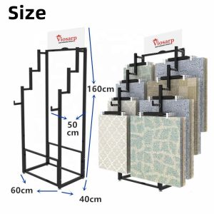 ΣΤΑΝΤ ΜΕΤΑΛΛΙΚΟ ΓΙΑ ΠΑΤΑΚΙΑ 8 ΘΕΣΕΩΝ 60x40x160cm VIOSARP - Image 1