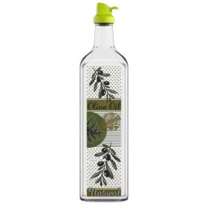 ΛΑΔΙΚΟ ΓΥΑΛΙΝΟ ΤΕΤΡΑΓΩΝΟ OLIVE 1000ml No152063 - Image 1