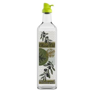 ΛΑΔΙΚΟ ΓΥΑΛΙΝΟ ΤΕΤΡΑΓΩΝΟ OLIVE 750ml No152012 - Image 1