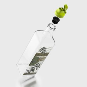 ΛΑΔΙΚΟ ΓΥΑΛΙΝΟ ΤΕΤΡΑΓΩΝΟ OLIVE 750ml No152012 - Image 2
